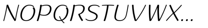 Ponlamai Light Italic Font UPPERCASE