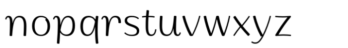 Ponlamai Light Font LOWERCASE