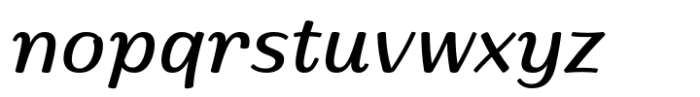 Ponlamai Medium Italic Font LOWERCASE