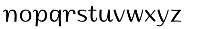 Ponlamai Regular Font LOWERCASE