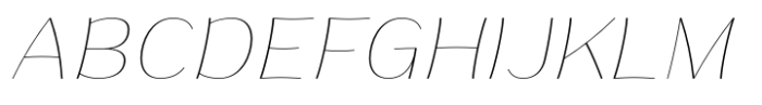 Ponlamai Thin Italic Font UPPERCASE