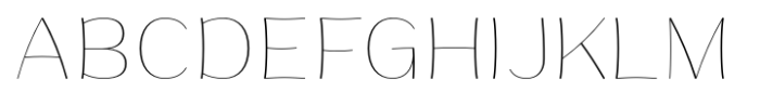 Ponlamai Thin Font UPPERCASE