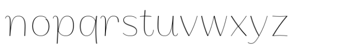 Ponlamai Thin Font LOWERCASE