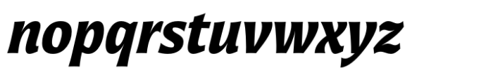 Ponta Text Bold Italic Font LOWERCASE