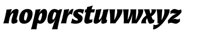 Ponta Text ExtraBold Italic Font LOWERCASE