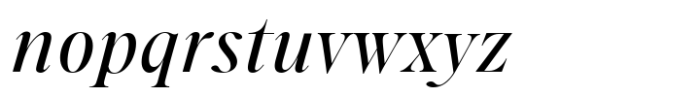 Ponte Medium Italic Font LOWERCASE