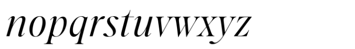 Ponte Regular Italic Font LOWERCASE