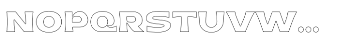 Pontiff Wide Outline Font UPPERCASE