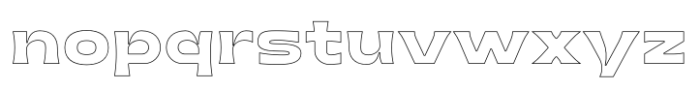 Pontiff Wide Outline Font LOWERCASE