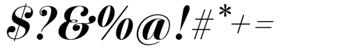 Pontina Black Italic Font OTHER CHARS
