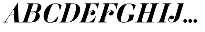 Pontina Black Italic Font UPPERCASE