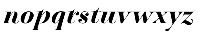 Pontina Black Italic Font LOWERCASE