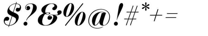 Pontina Bold Italic Font OTHER CHARS