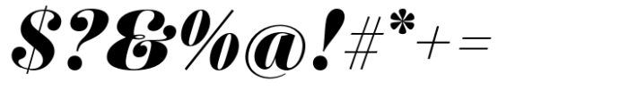 Pontina Extra Black Italic Font OTHER CHARS