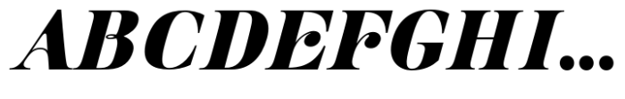 Pontina Extra Black Italic Font UPPERCASE