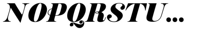 Pontina Extra Black Italic Font UPPERCASE