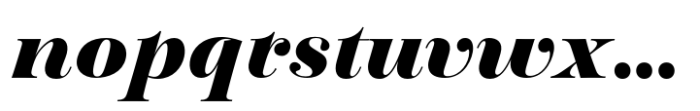 Pontina Extra Black Italic Font LOWERCASE