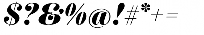 Pontina Extra Bold Italic Font OTHER CHARS