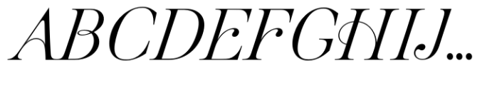 Pontina Italic Font UPPERCASE