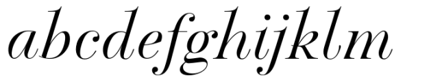 Pontina Italic Font LOWERCASE