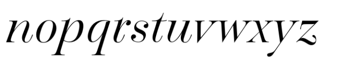 Pontina Italic Font LOWERCASE
