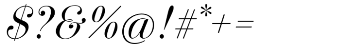 Pontina Light Italic Font OTHER CHARS