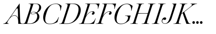 Pontina Light Italic Font UPPERCASE