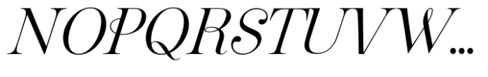 Pontina Light Italic Font UPPERCASE