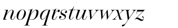 Pontina Light Italic Font LOWERCASE