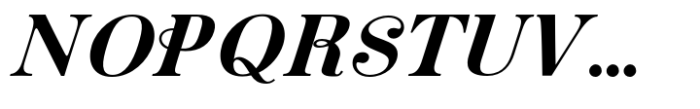 Pontina Text Black Italic Font UPPERCASE