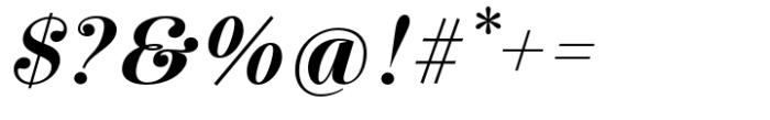 Pontina Text Extra Bold Italic Font OTHER CHARS