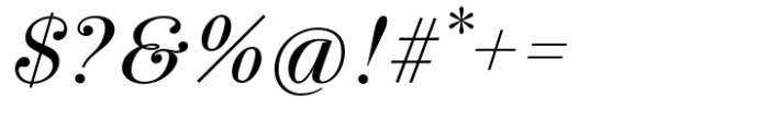 Pontina Text Italic Font OTHER CHARS