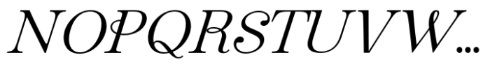 Pontina Text Light Italic Font UPPERCASE