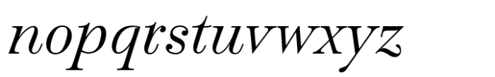 Pontina Text Light Italic Font LOWERCASE
