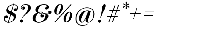 Pontina Text Semi Bold Italic Font OTHER CHARS