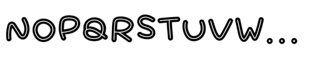 Pony Quest Inline Font UPPERCASE