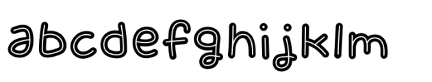 Pony Quest Inline Font LOWERCASE