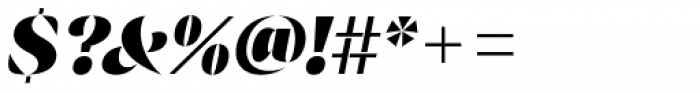 Ponzu Black Italic Font OTHER CHARS