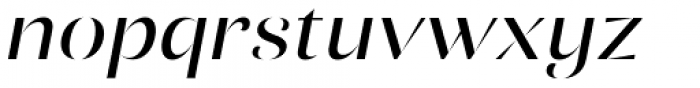 Ponzu Italic Font LOWERCASE