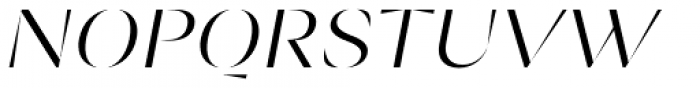 Ponzu Light Italic Font UPPERCASE