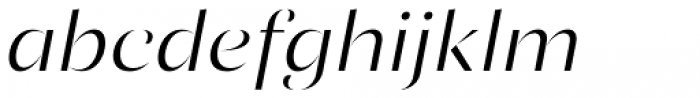 Ponzu Light Italic Font LOWERCASE