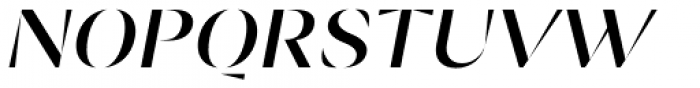 Ponzu Medium Italic Font UPPERCASE
