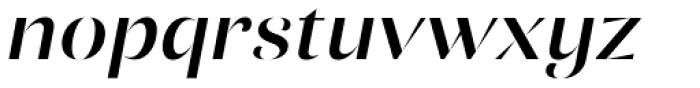 Ponzu Medium Italic Font LOWERCASE
