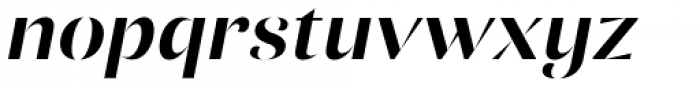 Ponzu Semi Bold Italic Font LOWERCASE