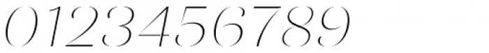 Ponzu Thin Italic Font OTHER CHARS