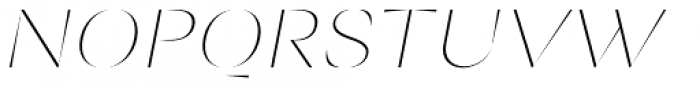 Ponzu Thin Italic Font UPPERCASE