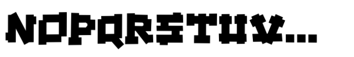 Pop Bricks Regular Font UPPERCASE