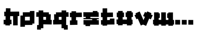Pop Bricks Regular Font LOWERCASE