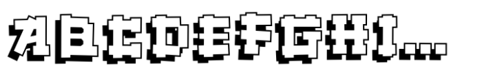 Pop Bricks Shadow Font UPPERCASE