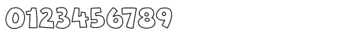 Pop Joint Outline Font OTHER CHARS
